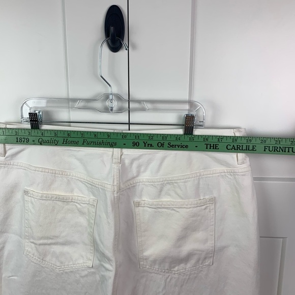 NWT Madewell Size 33 The Rilee Denim Midi Skirt White Modest Minimalist - Picture 9 of 10